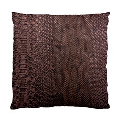 Leather Snakeskin Design Standard Cushion Case (two Sides) by ArtsyWishy