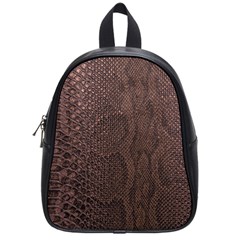 Leather Snakeskin Design School Bag (small) by ArtsyWishy