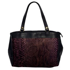 Leather Snakeskin Design Oversize Office Handbag by ArtsyWishy