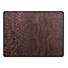 Leather Snakeskin Design Fleece Blanket (small) by ArtsyWishy