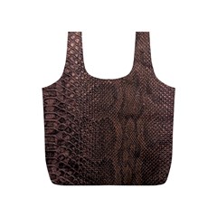 Leather Snakeskin Design Full Print Recycle Bag (s) by ArtsyWishy