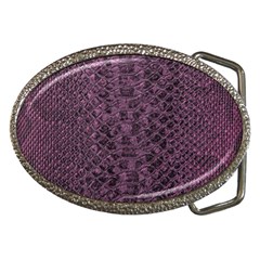 Purple Leather Snakeskin Design Belt Buckles by ArtsyWishy