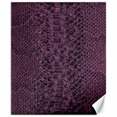 Purple Leather Snakeskin Design Canvas 8  X 10  by ArtsyWishy