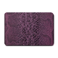 Purple Leather Snakeskin Design Small Doormat  by ArtsyWishy