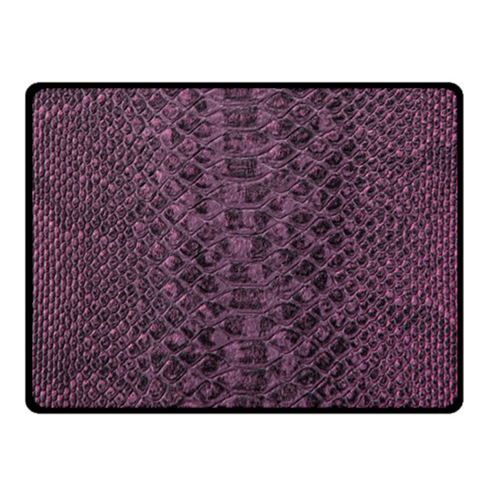 Purple Leather SnakeSkin Design Fleece Blanket (Small)