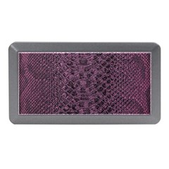 Purple Leather Snakeskin Design Memory Card Reader (mini) by ArtsyWishy