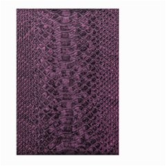 Purple Leather Snakeskin Design Large Garden Flag (two Sides) by ArtsyWishy