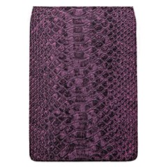 Purple Leather Snakeskin Design Removable Flap Cover (s)