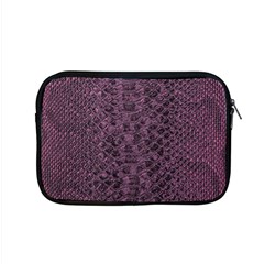 Purple Leather Snakeskin Design Apple Macbook Pro 15  Zipper Case by ArtsyWishy