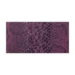 Purple Leather Snakeskin Design Yoga Headband by ArtsyWishy