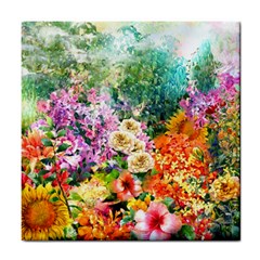 Forest Flowers  Tile Coaster