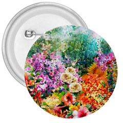 Forest Flowers  3  Buttons