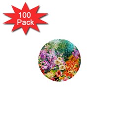 Forest Flowers  1  Mini Buttons (100 Pack)  by ArtsyWishy