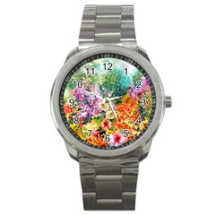 Forest Flowers  Sport Metal Watch