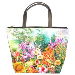 Forest Flowers  Bucket Bag