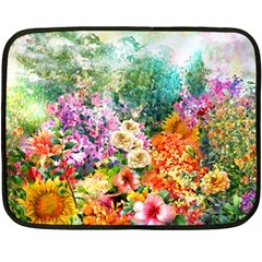 Forest Flowers  Double Sided Fleece Blanket (Mini) 