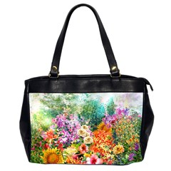 Forest Flowers  Oversize Office Handbag (2 Sides)