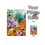 Forest Flowers  Playing Cards 54 Designs (Mini) Front - Spade4