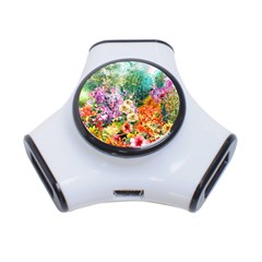 Forest Flowers  3-port Usb Hub by ArtsyWishy