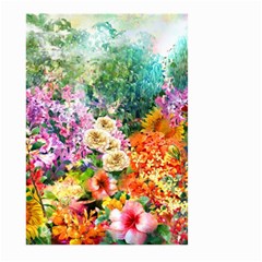 Forest Flowers  Large Garden Flag (two Sides) by ArtsyWishy