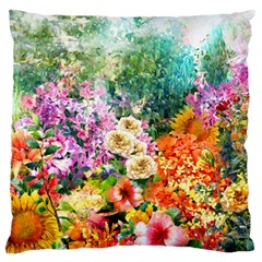 Forest Flowers  Large Cushion Case (two Sides) by ArtsyWishy