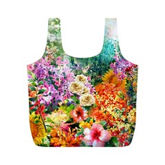 Forest Flowers  Full Print Recycle Bag (M)