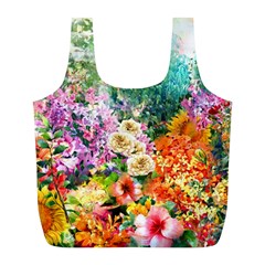 Forest Flowers  Full Print Recycle Bag (L)