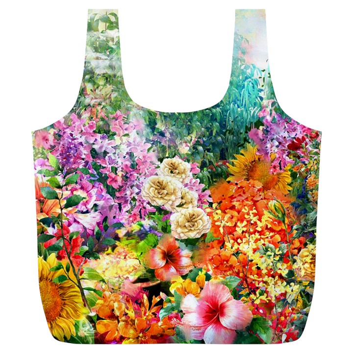 Forest Flowers  Full Print Recycle Bag (XL)