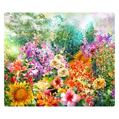 Forest Flowers  Double Sided Flano Blanket (small)  by ArtsyWishy