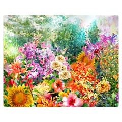 Forest Flowers  Double Sided Flano Blanket (Medium) 