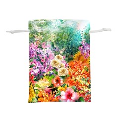 Forest Flowers  Lightweight Drawstring Pouch (L)