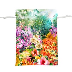 Forest Flowers   Lightweight Drawstring Pouch (XL)