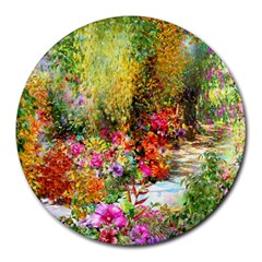 Forest Flowers  Round Mousepads