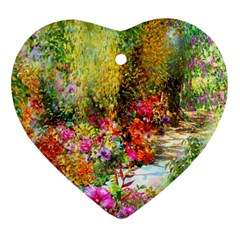 Forest Flowers  Ornament (heart)