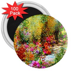 Forest Flowers  3  Magnets (100 Pack) by ArtsyWishy