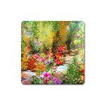 Forest Flowers  Square Magnet Front