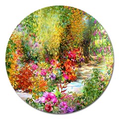 Forest Flowers  Magnet 5  (round)