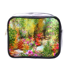 Forest Flowers  Mini Toiletries Bag (one Side) by ArtsyWishy