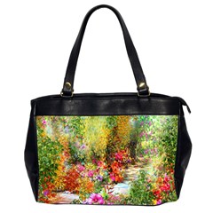 Forest Flowers  Oversize Office Handbag (2 Sides) by ArtsyWishy