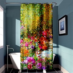 Forest Flowers  Shower Curtain 36  X 72  (stall)  by ArtsyWishy