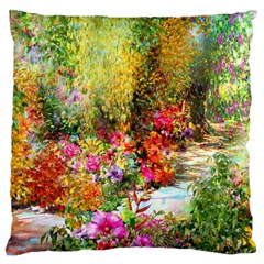 Forest Flowers  Large Cushion Case (two Sides) by ArtsyWishy