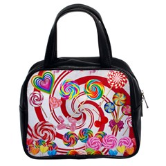 Peppermint Swirl Classic Handbag (two Sides)