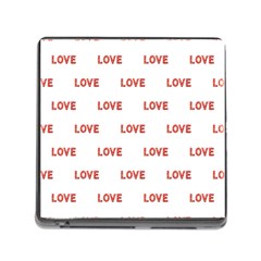 Flower Decorated Love Text Motif Print Pattern Memory Card Reader (square 5 Slot) by dflcprintsclothing