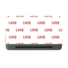 Flower Decorated Love Text Motif Print Pattern Memory Card Reader With Cf by dflcprintsclothing