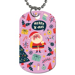 Merry Exmas Merry Exmas Dog Tag (two Sides) by designsbymallika