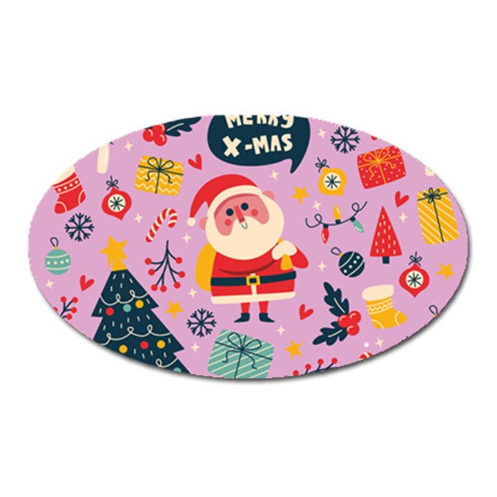 Merry Exmas Merry Exmas Oval Magnet