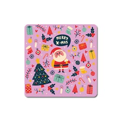 Merry Exmas Merry Exmas Square Magnet by designsbymallika