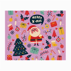 Merry Exmas Merry Exmas Small Glasses Cloth by designsbymallika