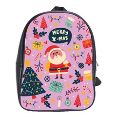 Merry Exmas Merry Exmas School Bag (large) by designsbymallika