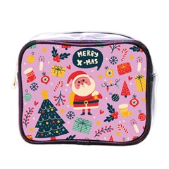 Merry Exmas Merry Exmas Mini Toiletries Bag (one Side) by designsbymallika